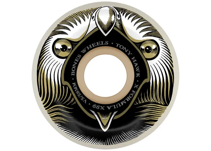 Bones X-Formula Hawk Beak & Destroy V5 Sidecut 99A 58MM/60MM Skateboard Wheels