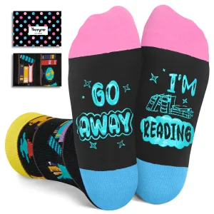 Book Lover Gifts for Kids - Funny Reading Socks for Boys Girls, Stocking Stuffers for Young Readers  Book Lover Gifts for Kids - Funny Reading Socks for Boys Girls, Stocking Stuffers for Young Readers