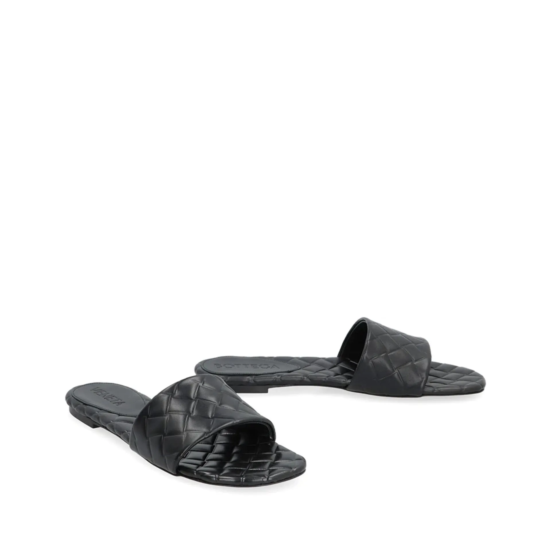 BOTTEGA VENETA Amy Leather Flat Slip-Ons for Women