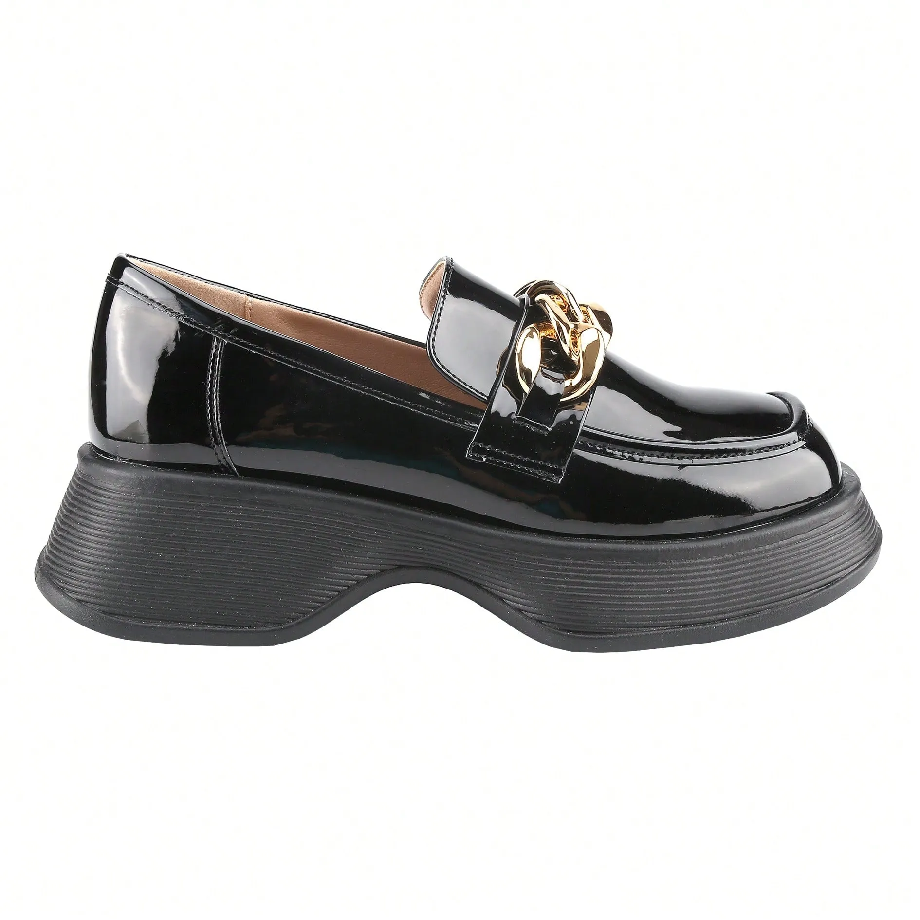 Chain Platform Loafers for Women
