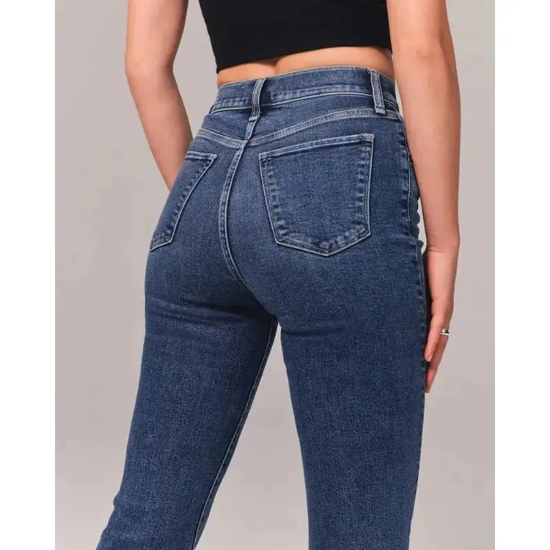 Chic Wide-Leg Flare Jeans
