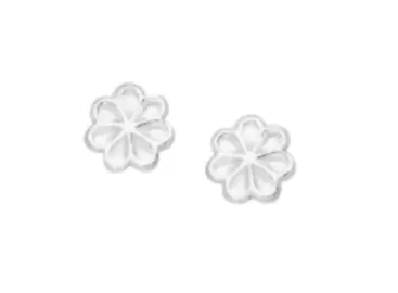 Children's Earrings:  Sterling Silver Flower Earrings