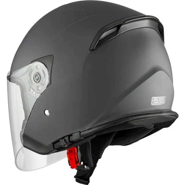 CKX Razor RSV Open Face Helmet - Solid Grey Matte