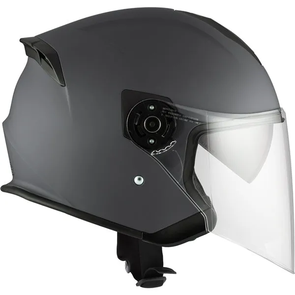 CKX Razor RSV Open Face Helmet - Solid Grey Matte