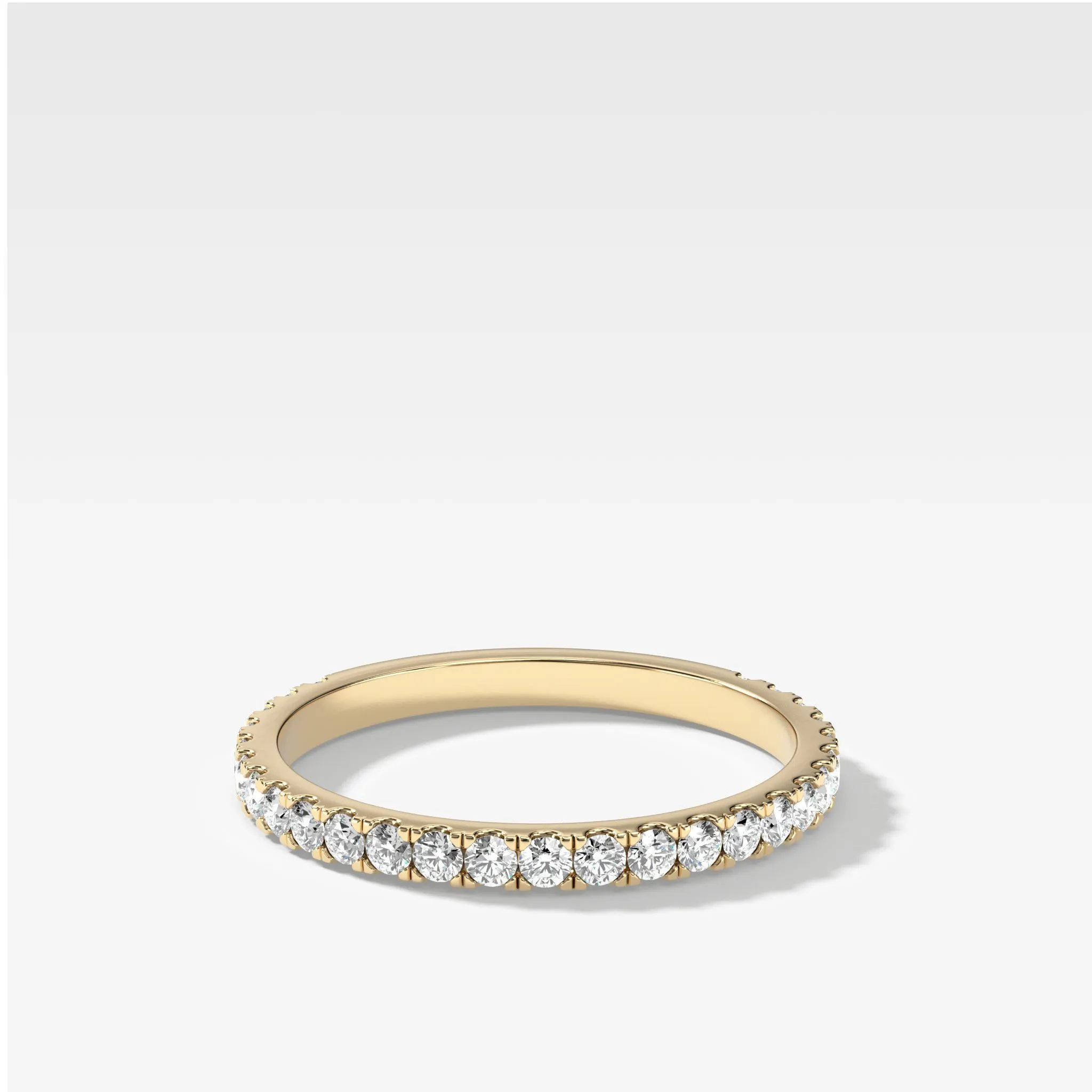 Classic Pavé Diamond Wedding Band