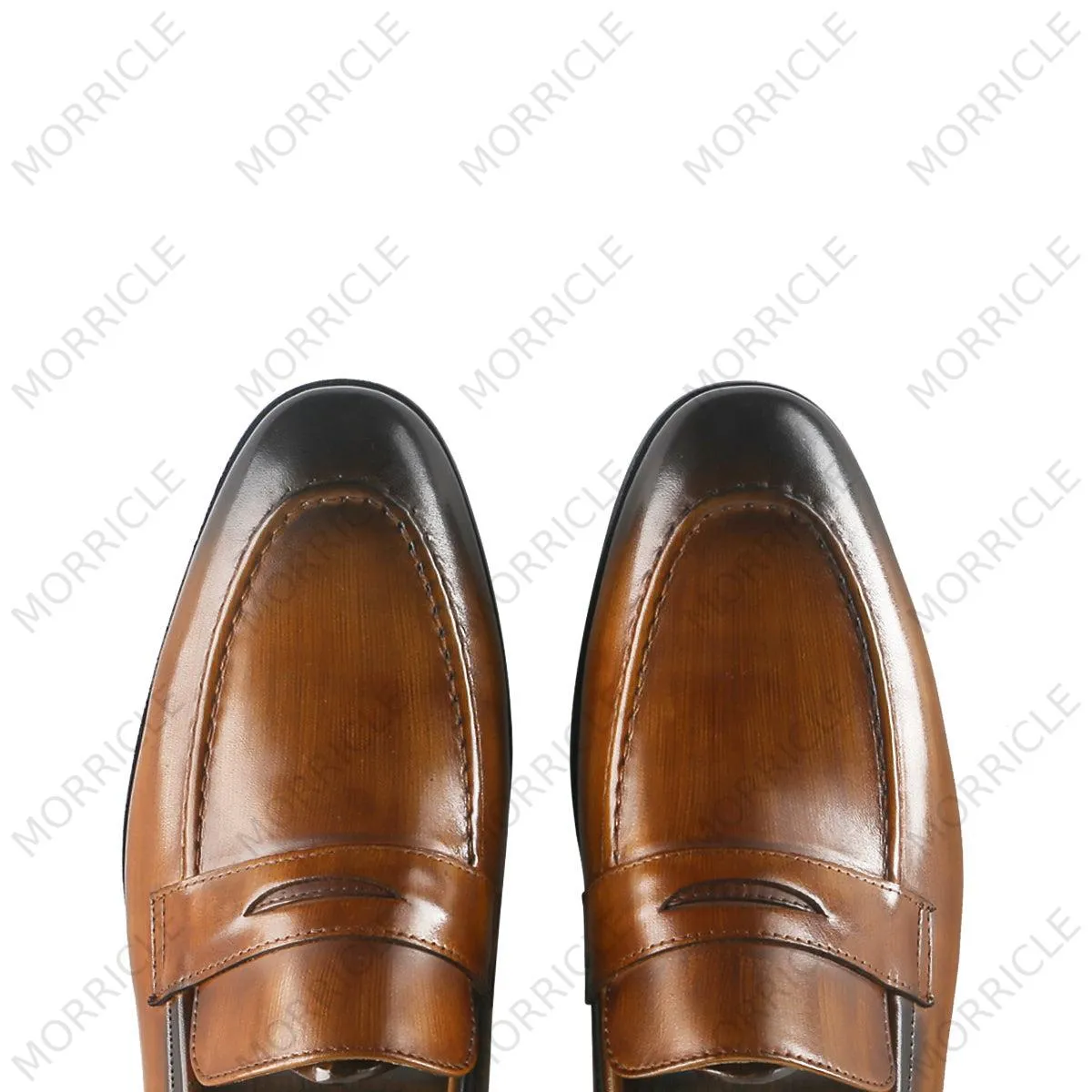 Classic Wooden Style Penny Loafers