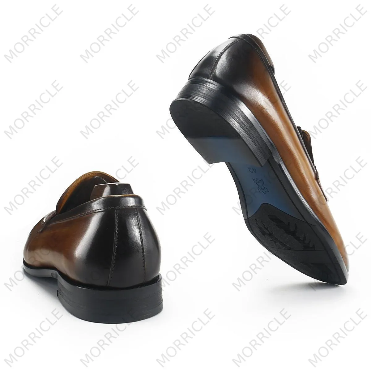 Classic Wooden Style Penny Loafers