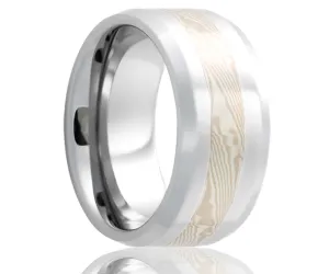 Cobalt Mokume Gane Inlay Ring