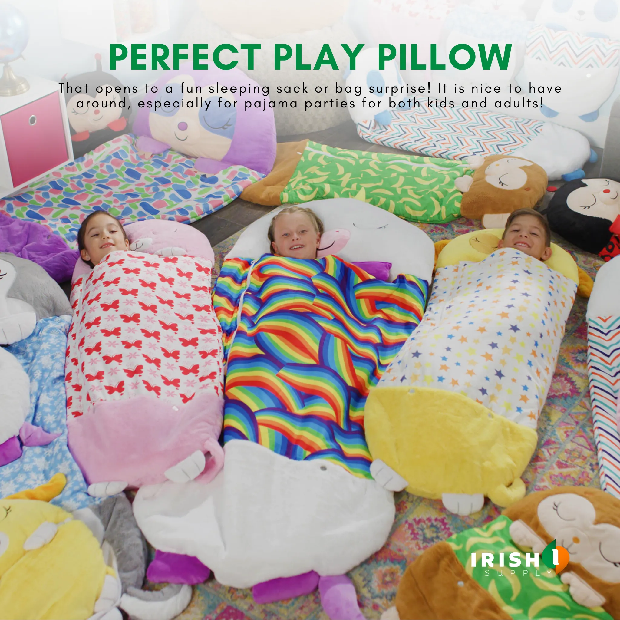 COCOONAP Plush Doll Sleeping Sack with Pillow
