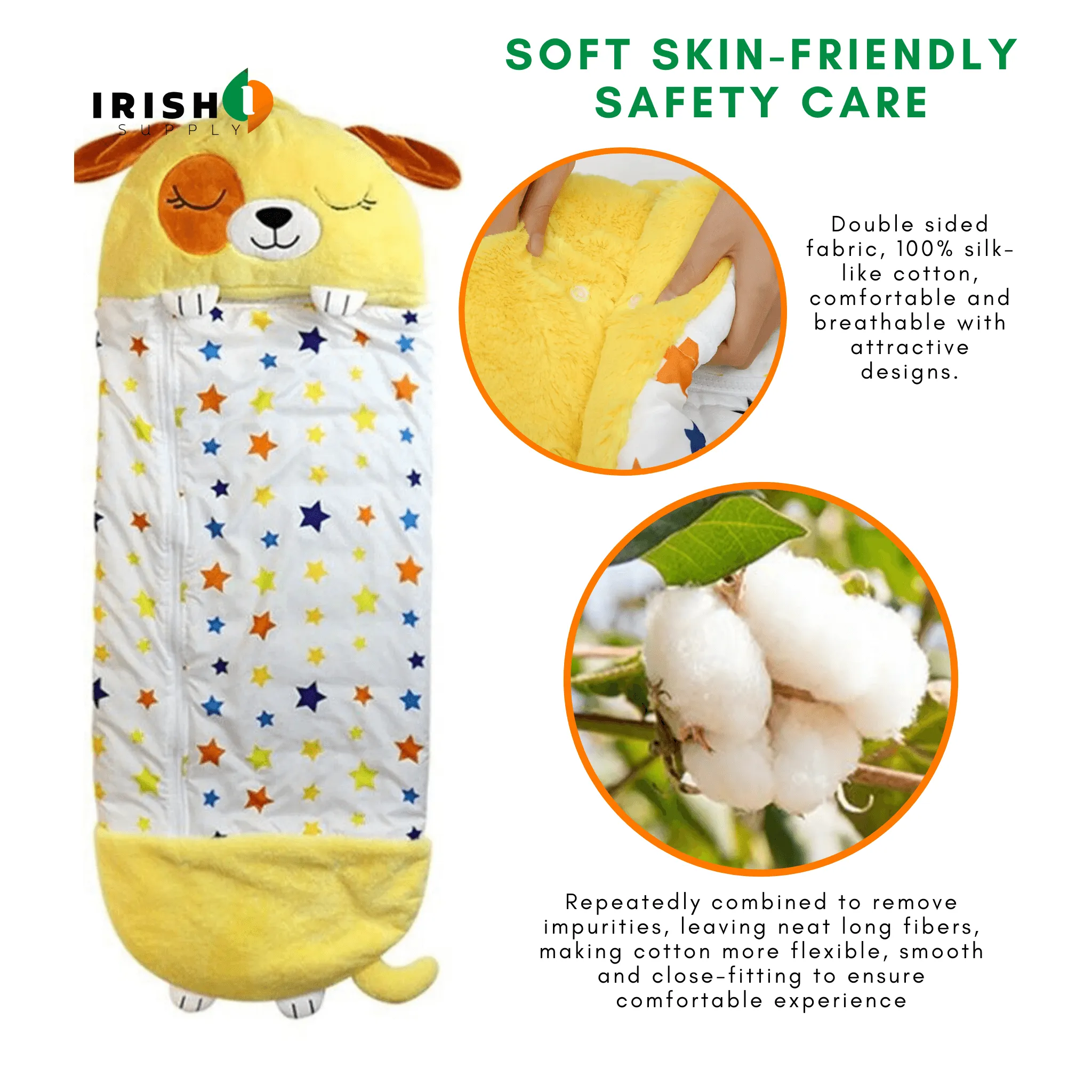 COCOONAP Plush Doll Sleeping Sack with Pillow
