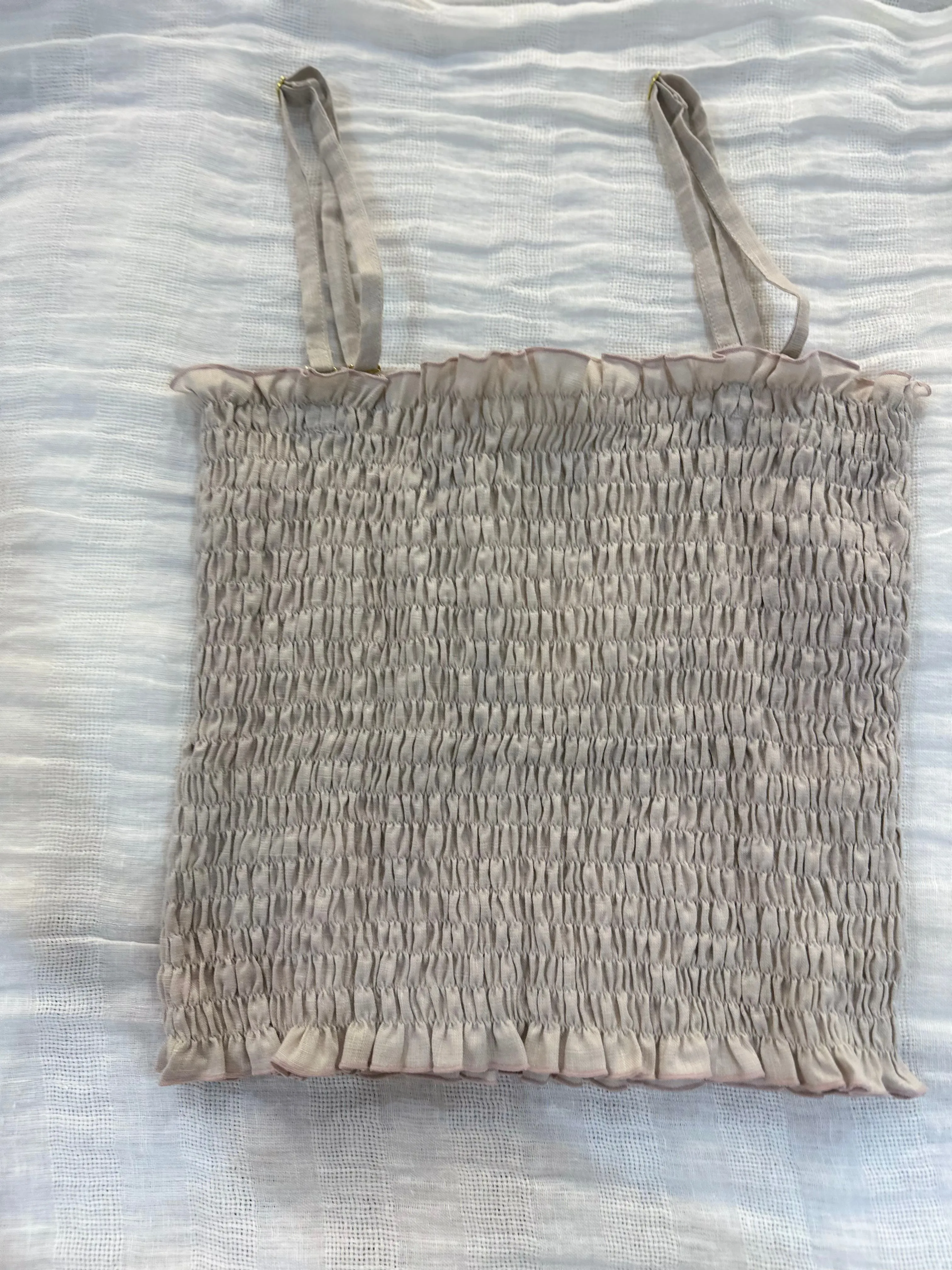 Cocos Linen Top Dune