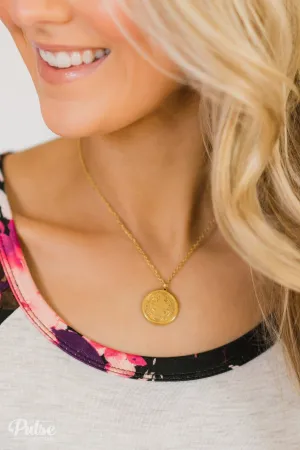 Coin Necklace- Gold