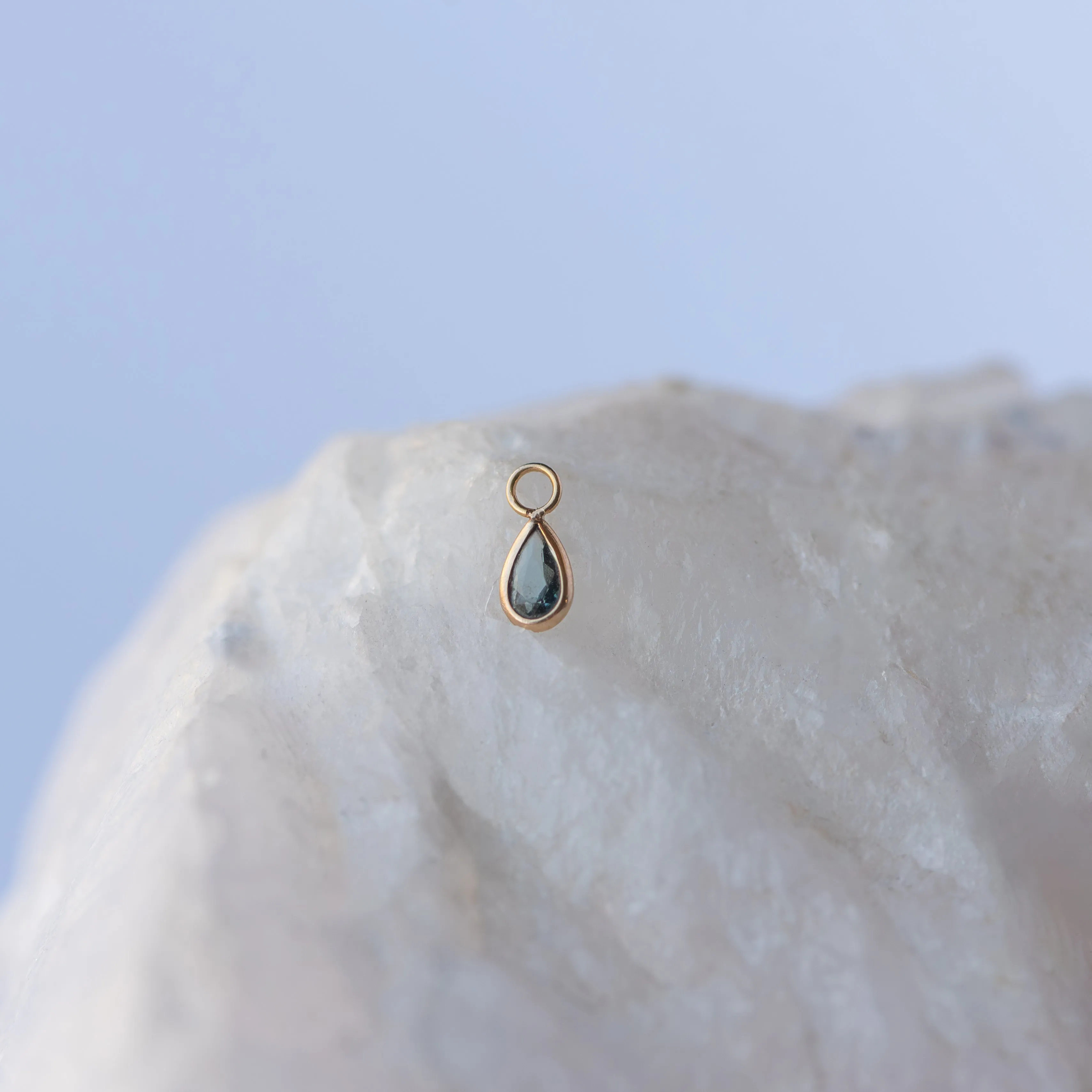 Concorde Teardrop Charm with London Blue Topaz