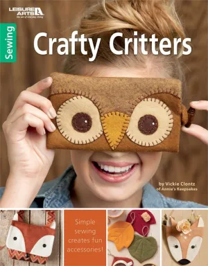 Crafty Critters Felt Sewing Book by Vickie Clontz