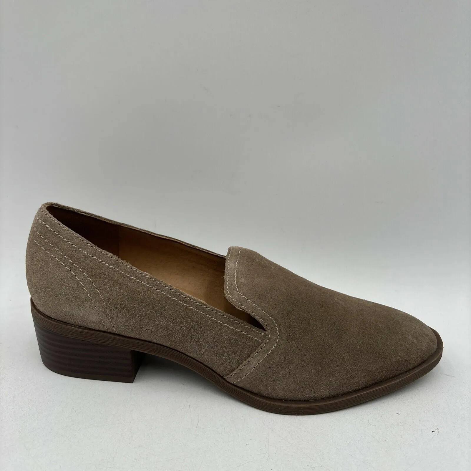 Crown Vintage Samali Loafer in Taupe Suede Size 8.5M - Very Good