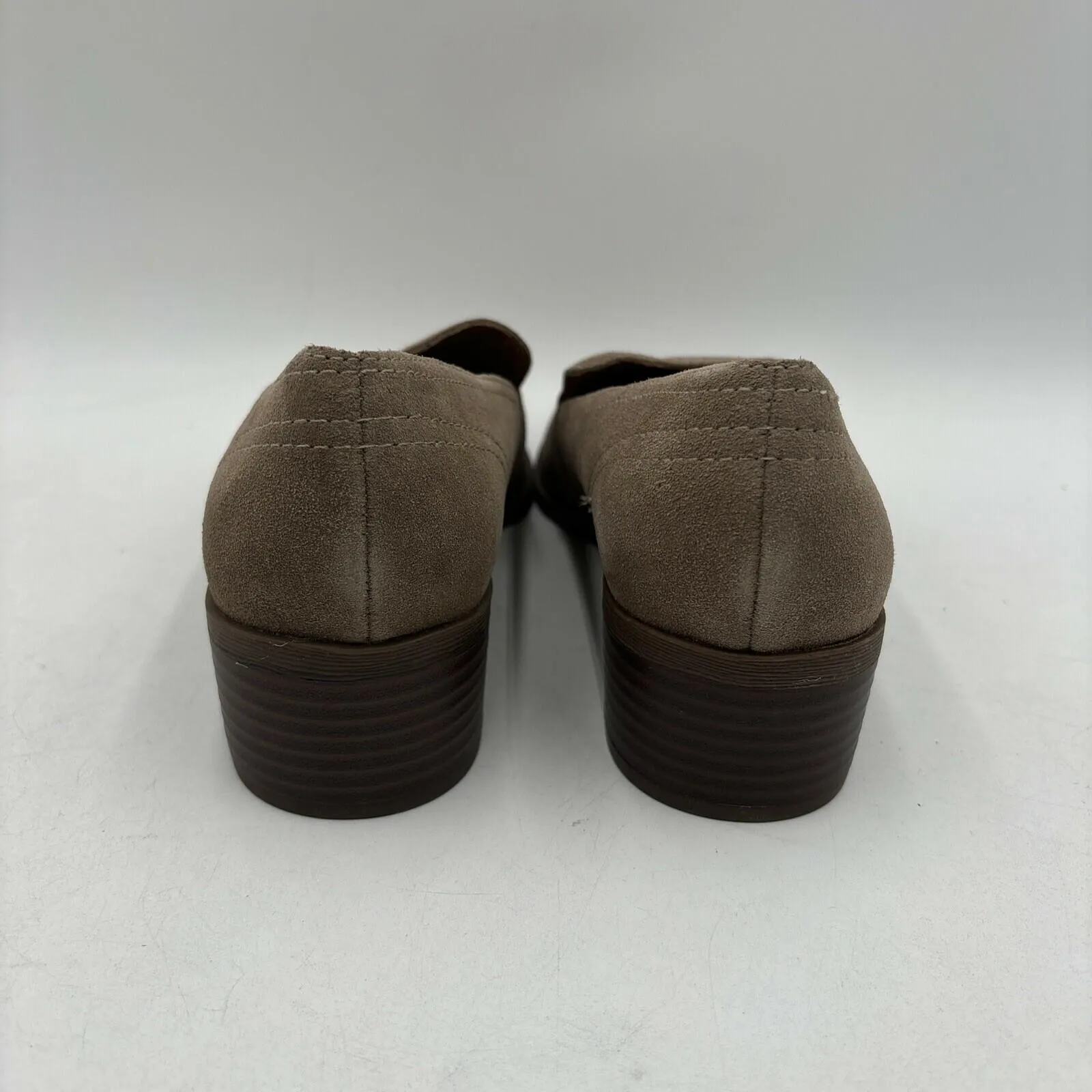 Crown Vintage Samali Loafer in Taupe Suede Size 8.5M - Very Good