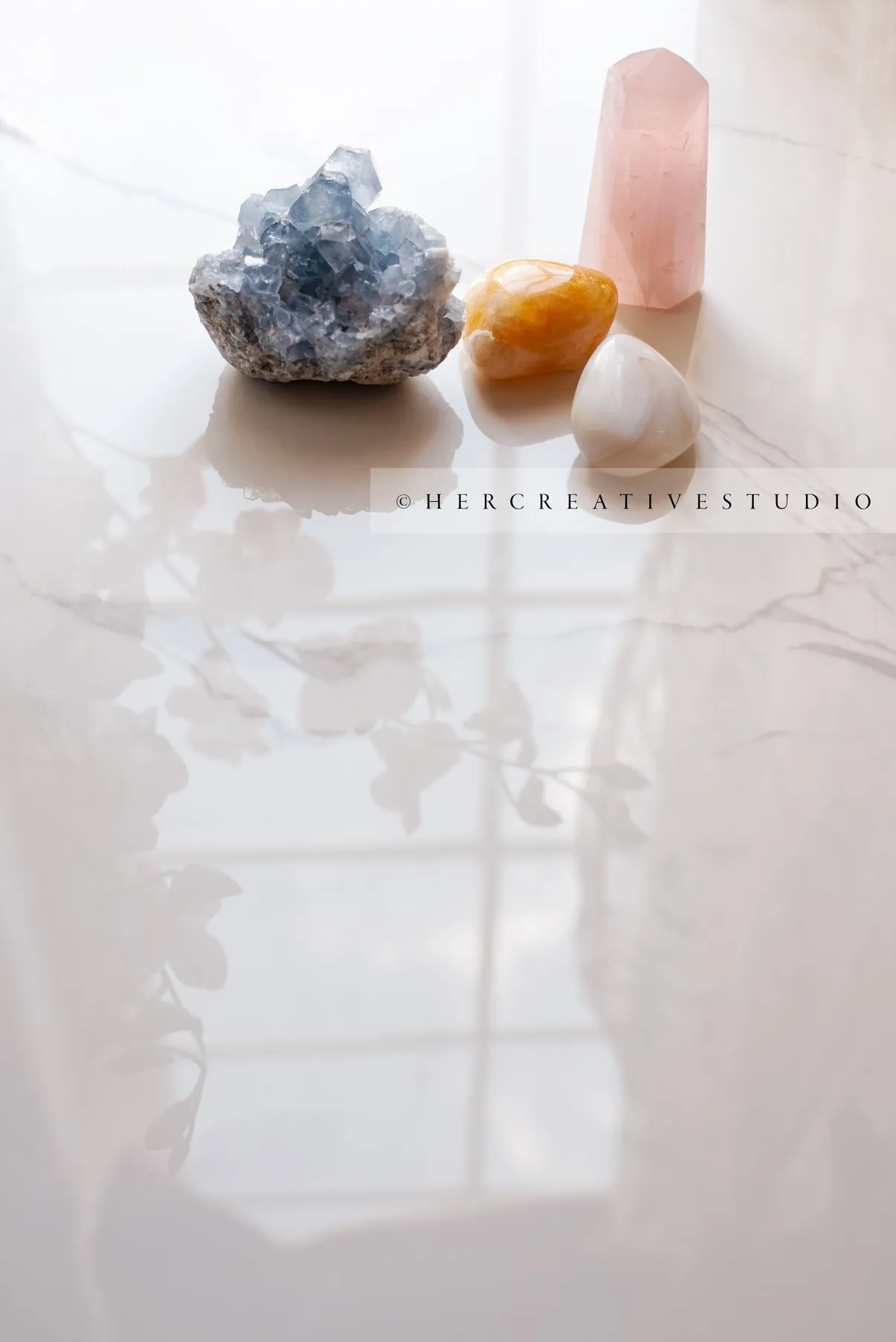 Crystals on Table 16
