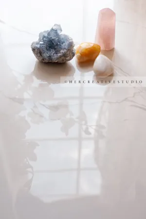 Crystals on Table 16