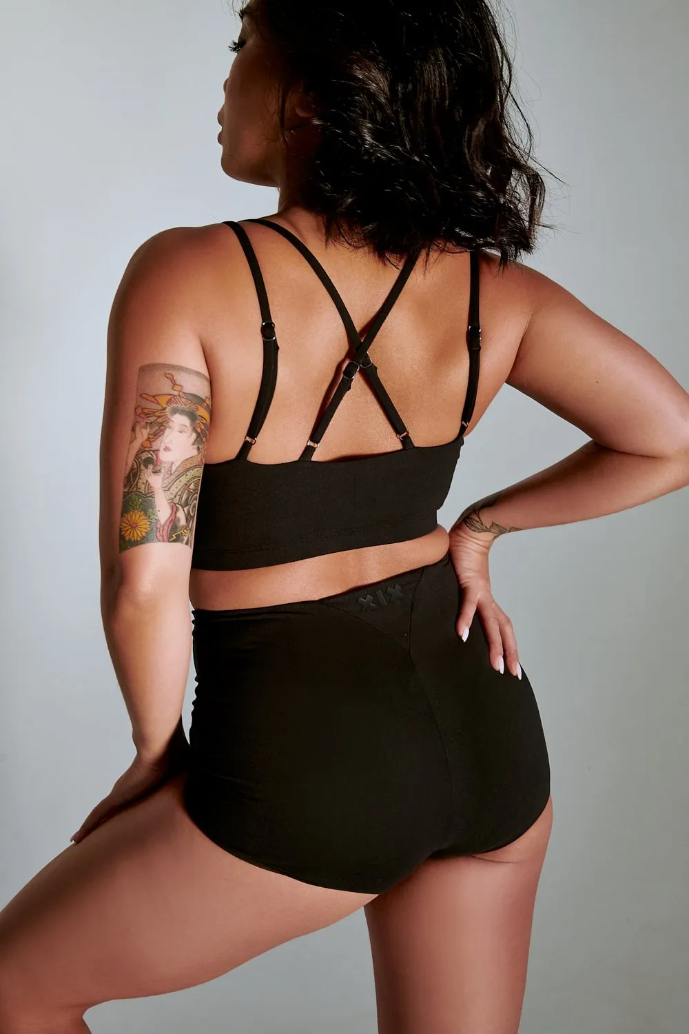 CXIX LuxLounge Booty Shorts - Black