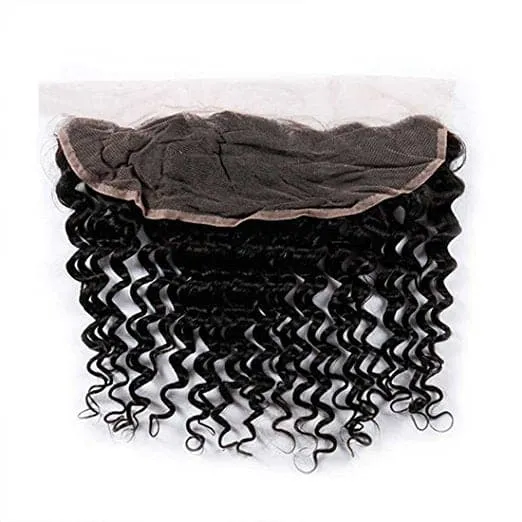 Deep Wave Brazilian Hair Bundles with HD Lace 13×4 Lace Frontal PLP05