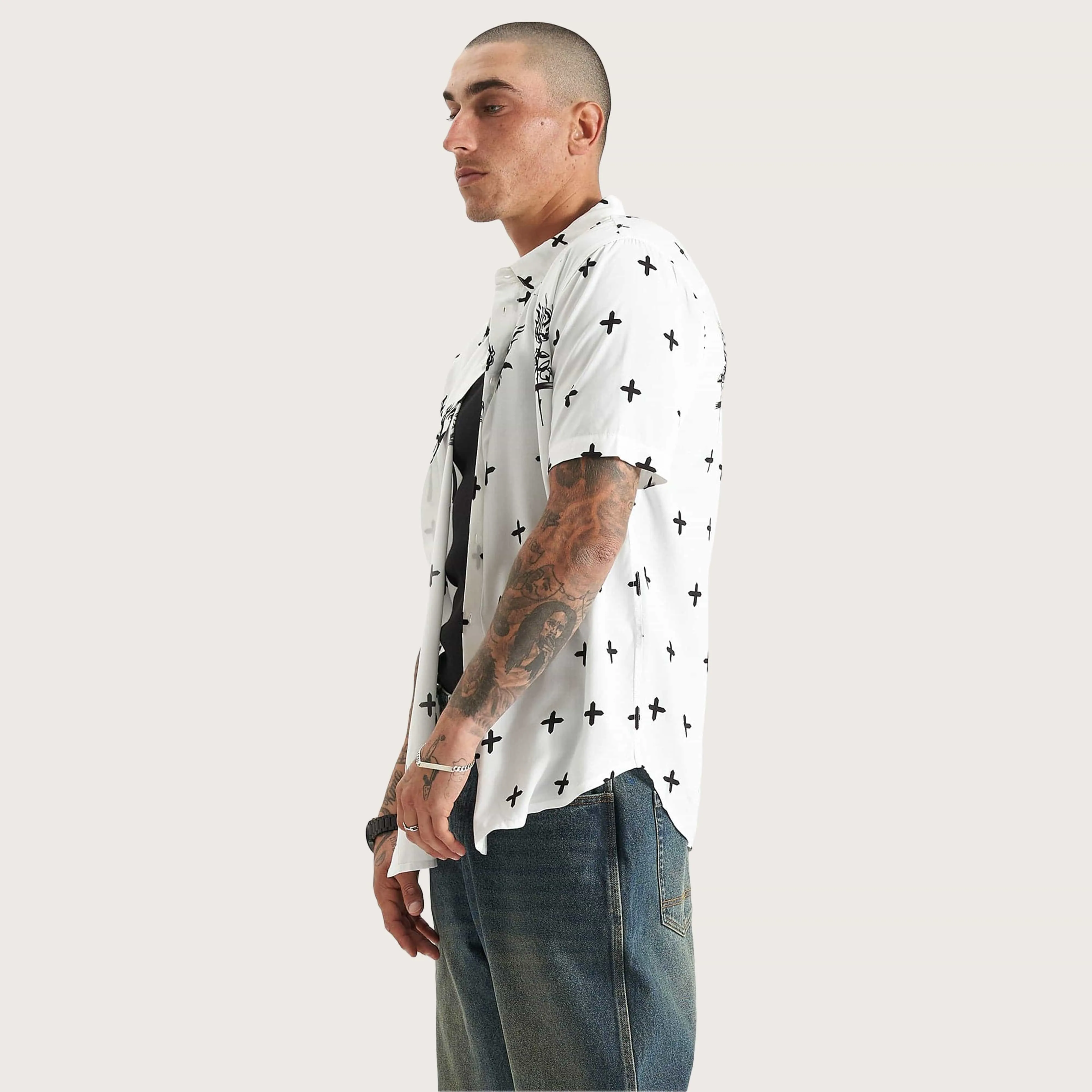 Desert Rose Party Shirt White