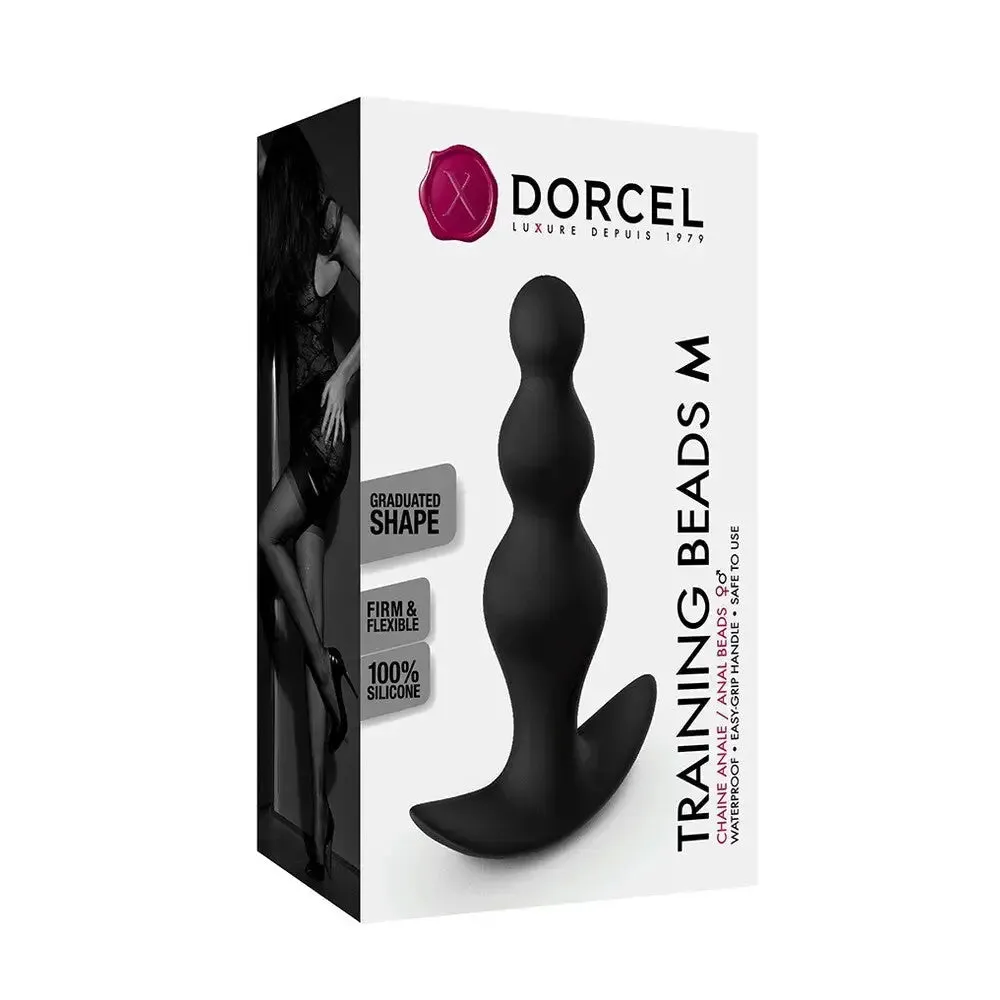 Dorcel Silicone Black Medium Training Anal Beads