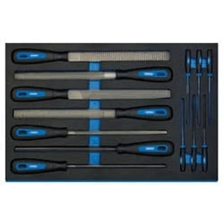 Draper Hand File Set In 3/4 Drawer Eva Insert Tray (13 Piece) Dr-63513