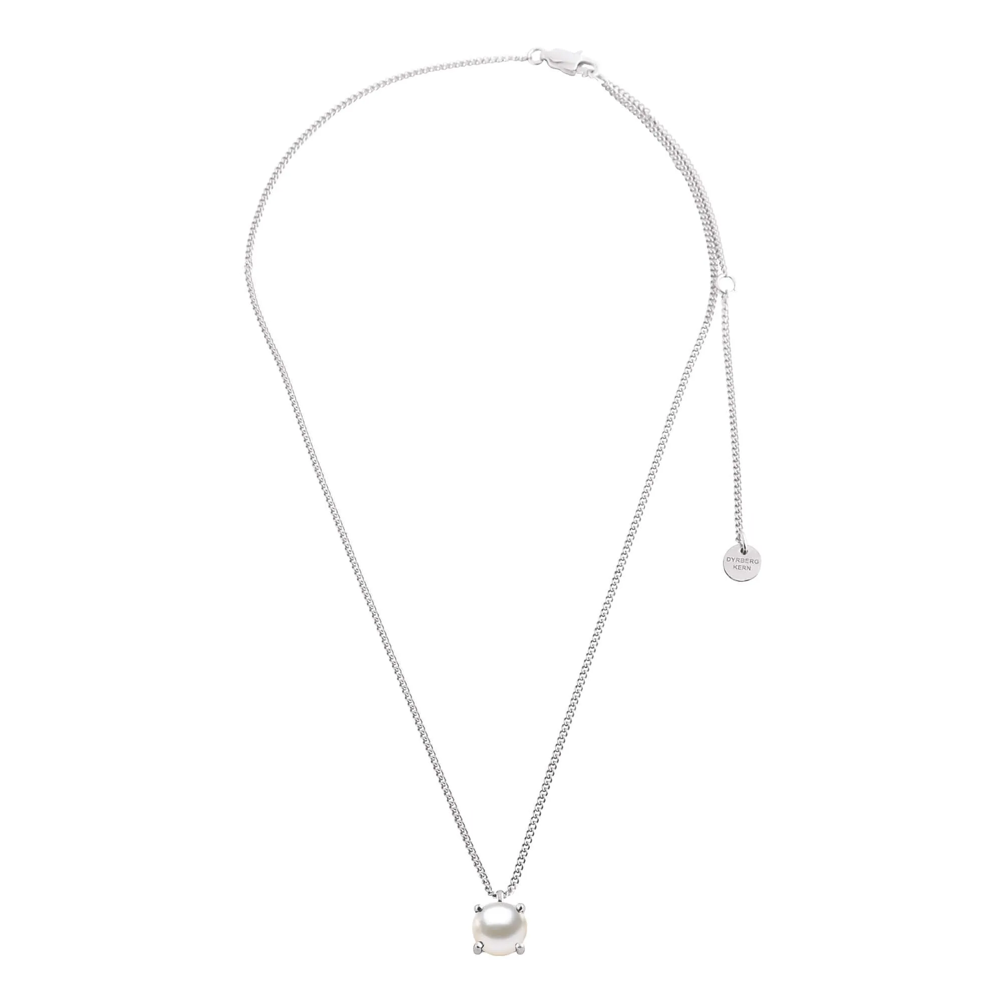 Dyrberg Kern Manny Silver Necklace - Pearl