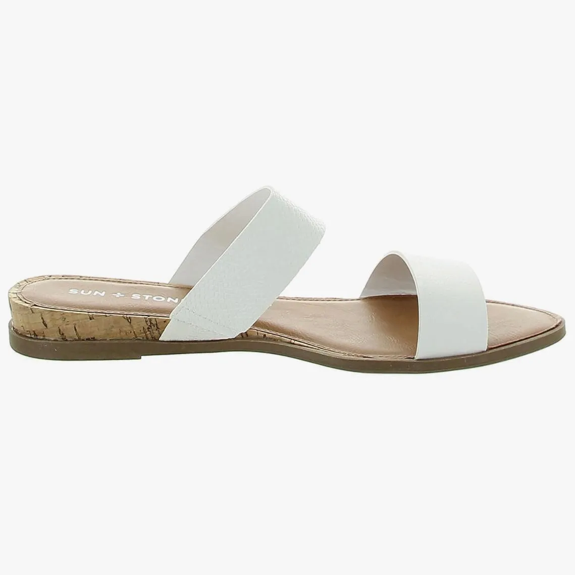 EASTEN Double Band Slide Flats Sandals