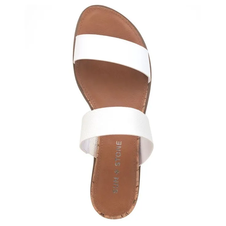 EASTEN Double Band Slide Flats Sandals