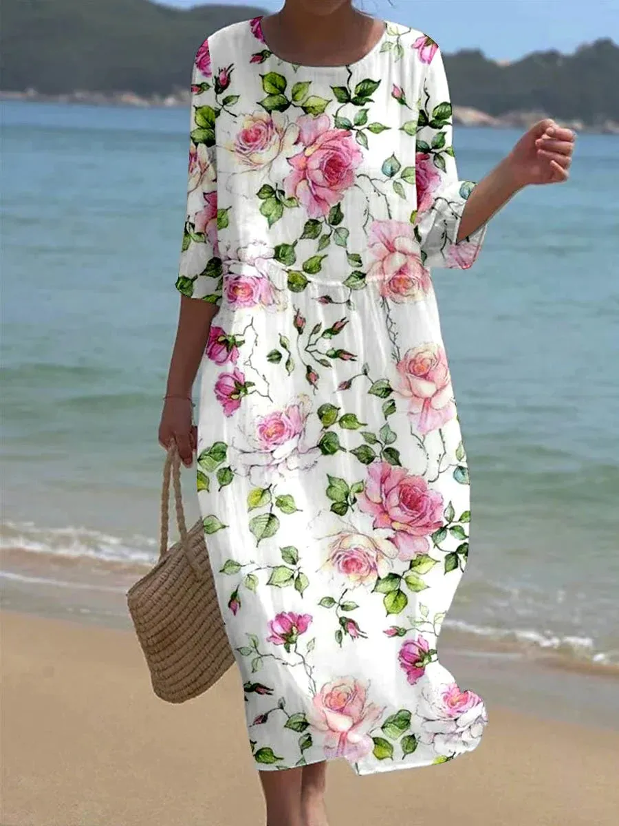 Elegance Floral Maxi Dress