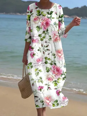 Elegance Floral Maxi Dress