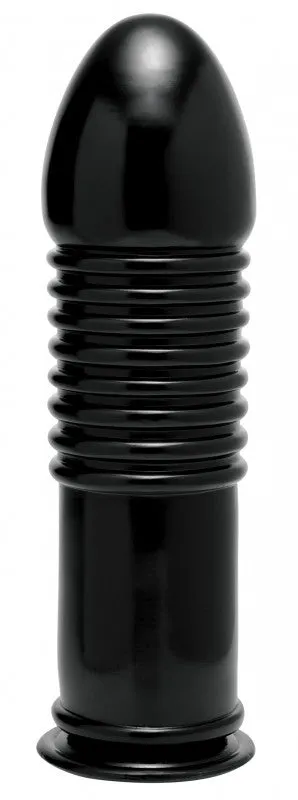 Enormass Ribbed Plug With Suction Base