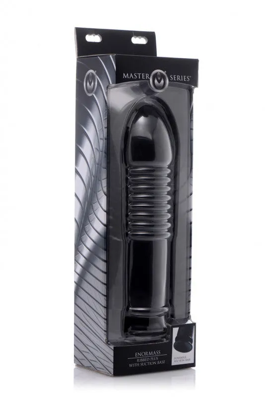 Enormass Ribbed Plug With Suction Base