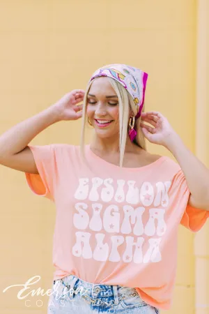 Epsilon Sigma Alpha Bubble Letter Tee