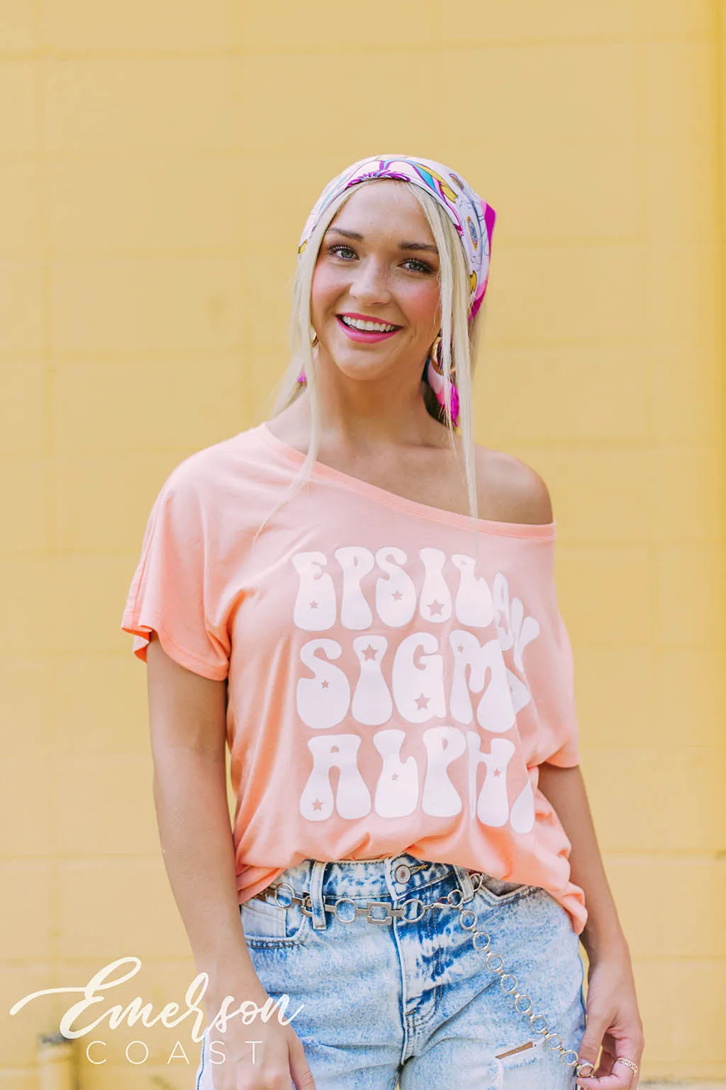 Epsilon Sigma Alpha Bubble Letter Tee