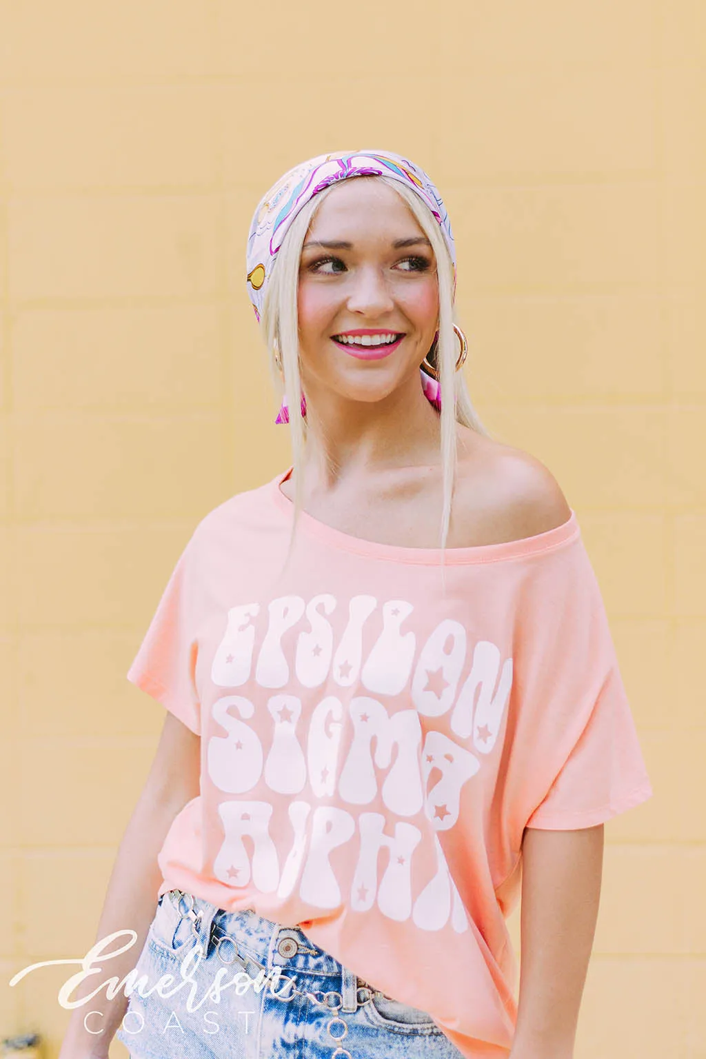 Epsilon Sigma Alpha Bubble Letter Tee