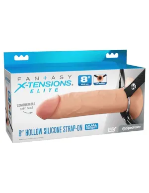 Fantasy X-Tensions Elite 8 inches Silicone Hollow Strap Dual Density - Light