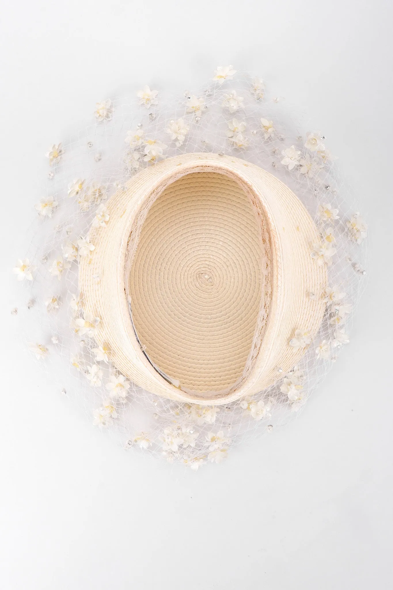 Floral Veiled Cossack Hat