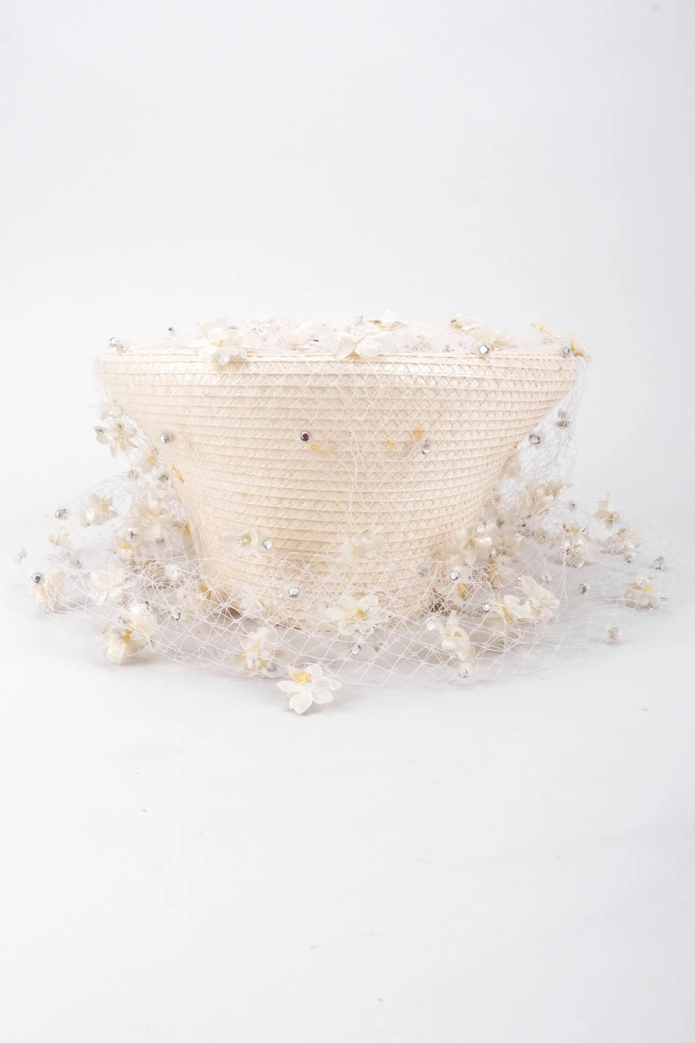 Floral Veiled Cossack Hat