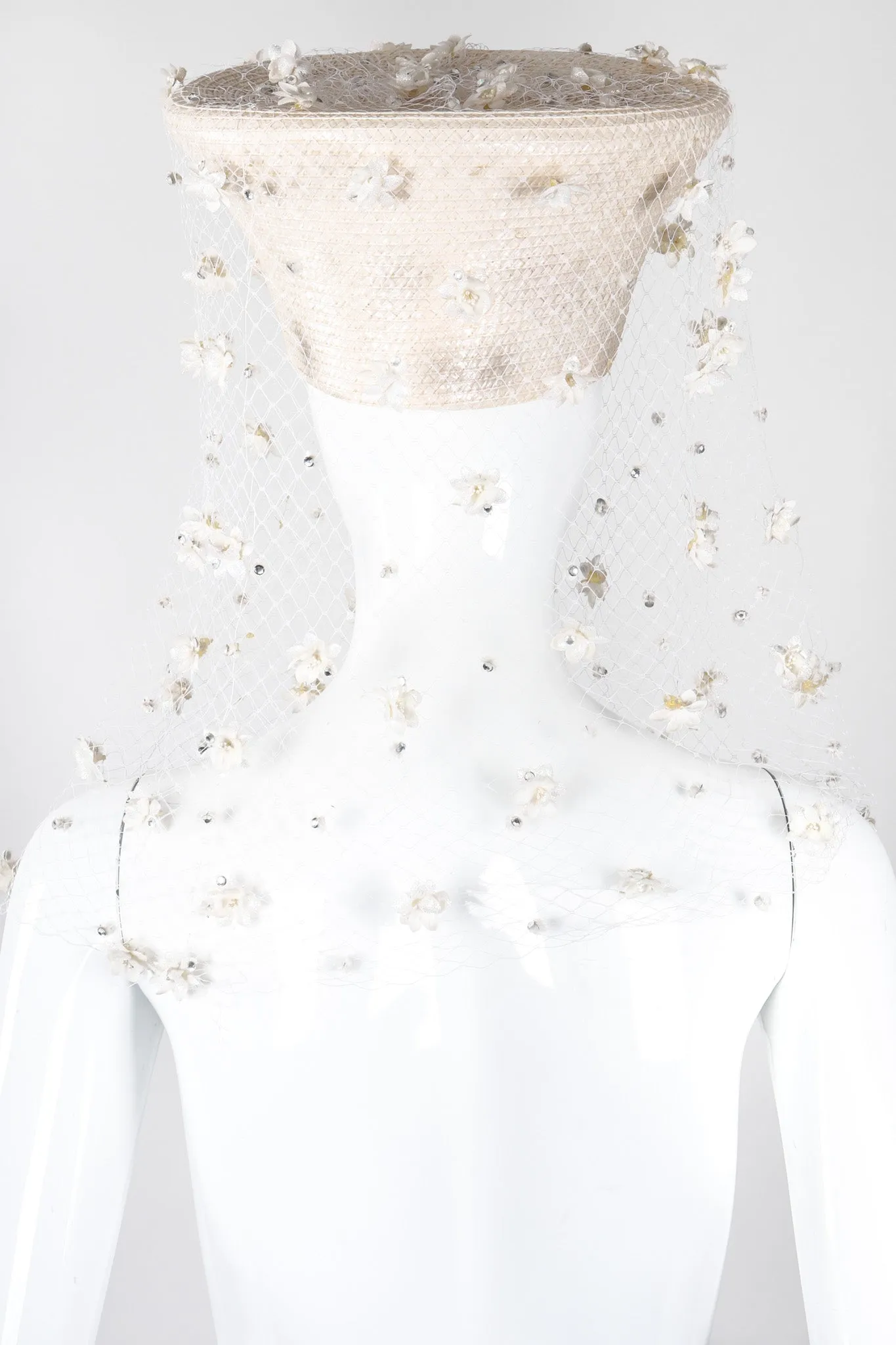 Floral Veiled Cossack Hat