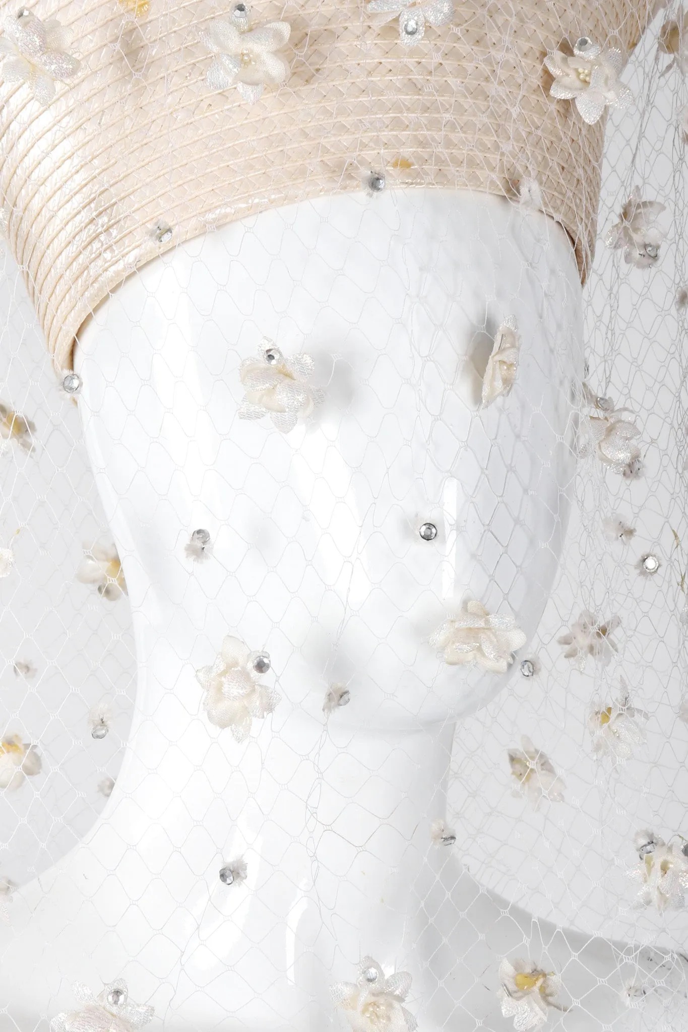 Floral Veiled Cossack Hat