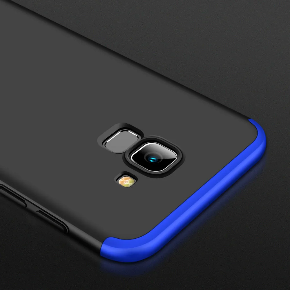 For Samsung J6 2018/on 6 Ultra Slim 360 Degree Non-slip Shockproof Full Protective Case blue black blue