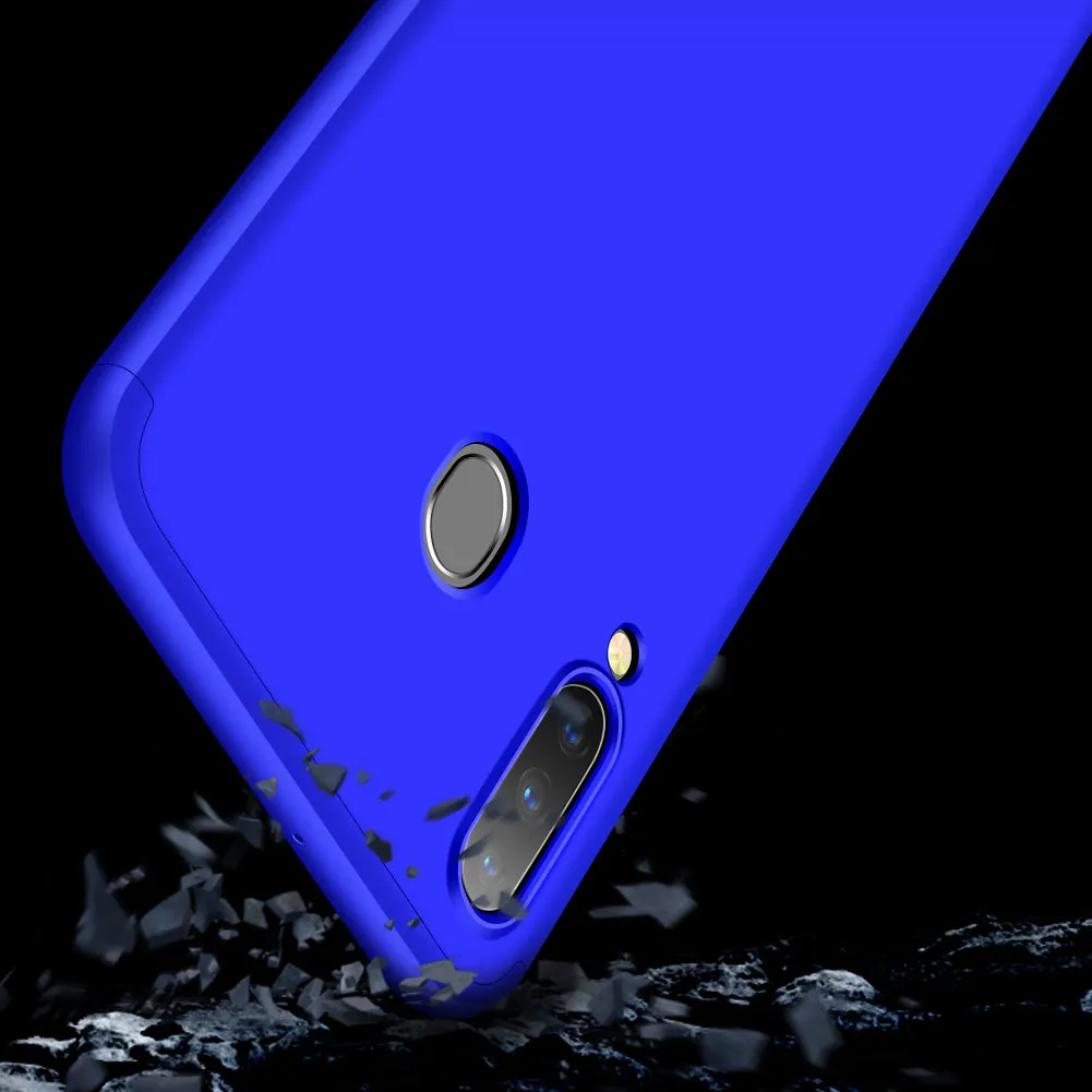 For Samsung M30 Ultra Slim PC Back Cover Non-slip Shockproof 360 Degree Full Protective Case blue