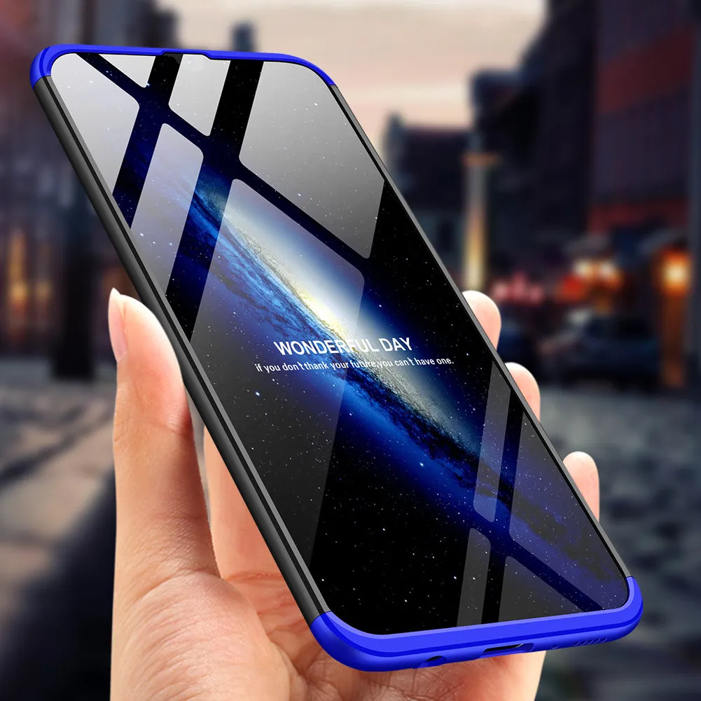 For Samsung M30 Ultra Slim PC Back Cover Non-slip Shockproof 360 Degree Full Protective Case blue