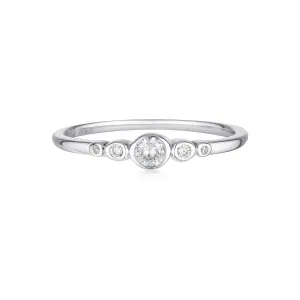 Georgini - Penta Sterling Silver Cubic Zirconia Ring