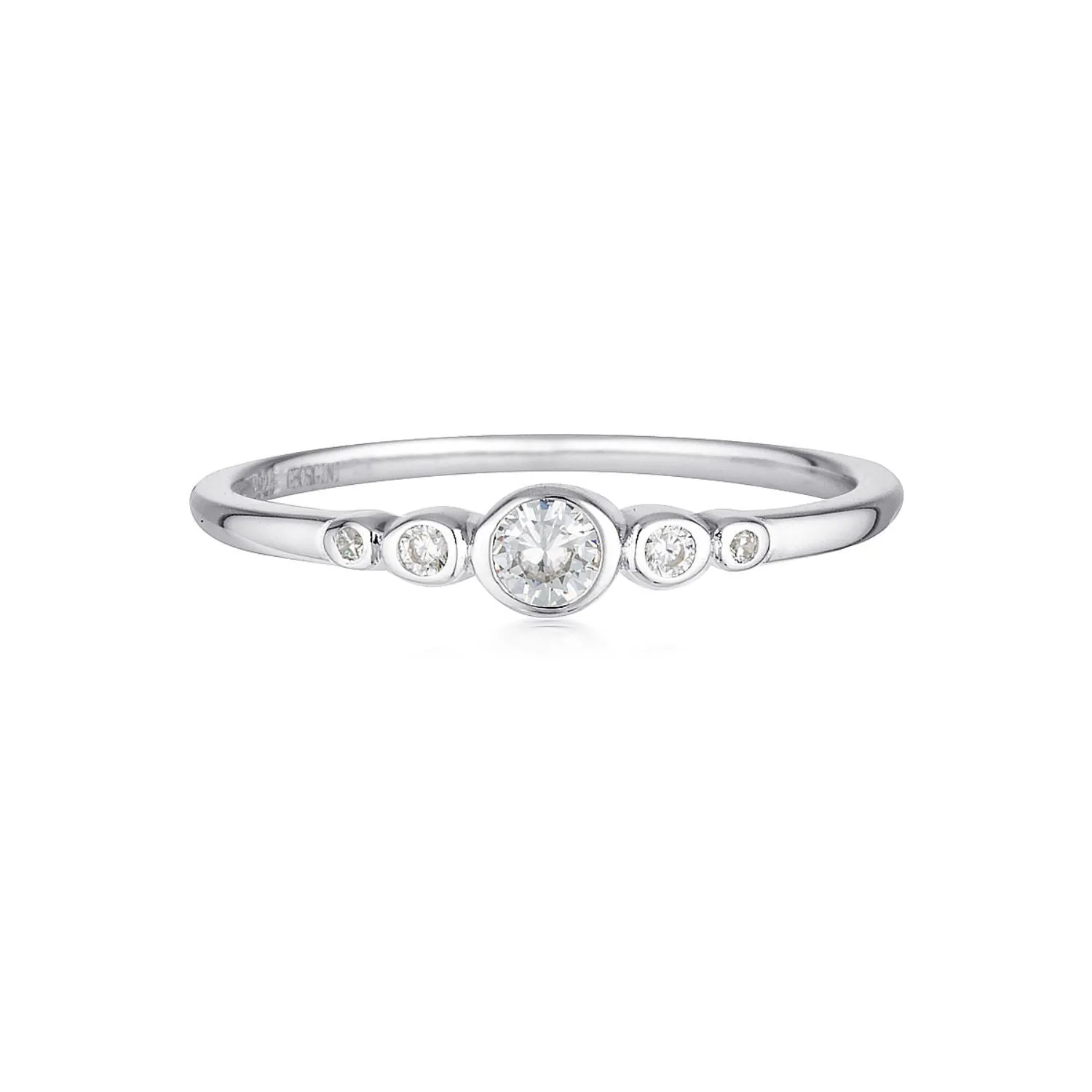 Georgini - Penta Sterling Silver Cubic Zirconia Ring