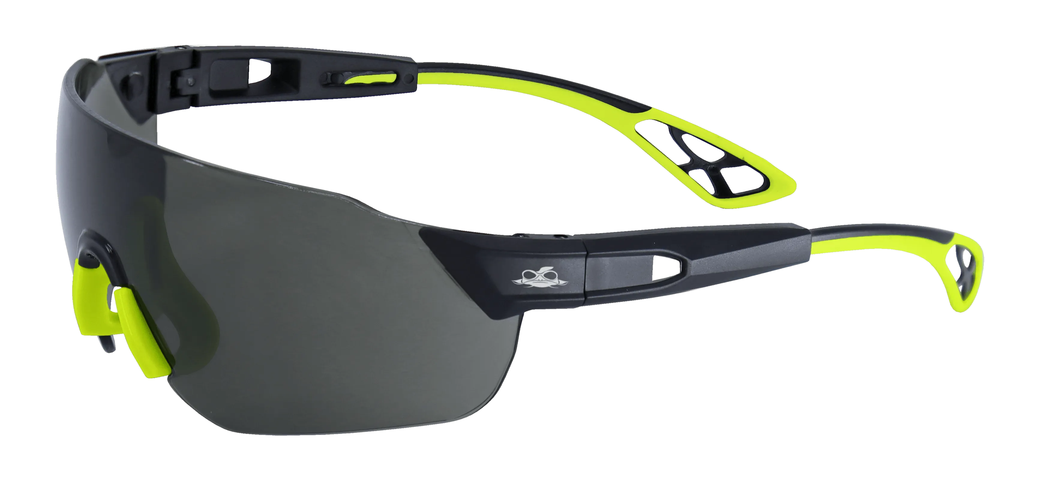 Global Glove & Safety BH863AF Tetra, Smoke Anti-Fog Lens, Matte Black Frame