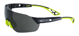 Global Glove & Safety BH863AF Tetra, Smoke Anti-Fog Lens, Matte Black Frame