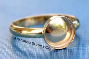 Gold Filled 8mm Bezel Comfort Ring Band blank